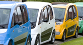 Microcabs on the University of Birmingham campus