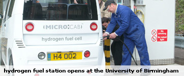 hydrogen fuel station opens at the University of Birmingham