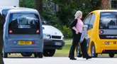 Microcabs on the University of Birmingham campus