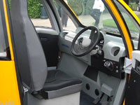 Microcab H4 viewed by HRH Prince Charles, at Hampton Court