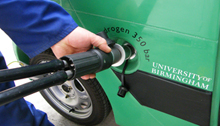 filling up with hydrogen
