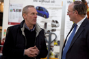 John Jostins, MD, Microcab, with Malcolm Harbour
