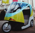 Microcab outside Tate Britain