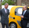 Prince Charles meets Microcab