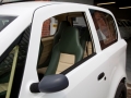The new vehicle outside Microcab's factory in Coventry