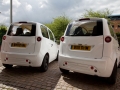The new vehicle outside Microcab's factory in Coventry