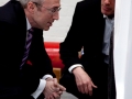 Martin Donnelly with John Jostins, Microcab Managing Director