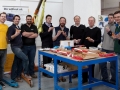 Team Microcab celebrating with pizza!